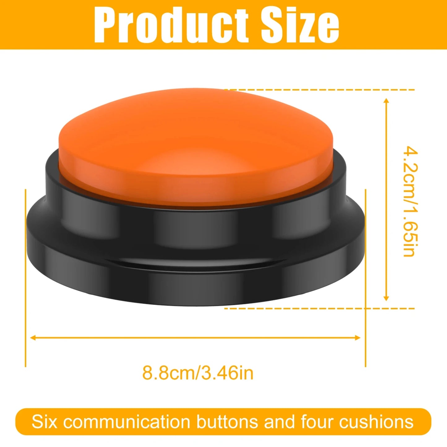 4/6Pcs Recordable Dog Training Buttons