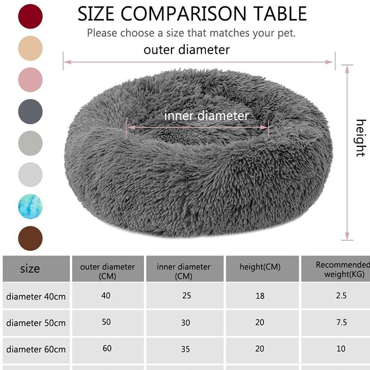 Soft Round Pet Bed Petritzy