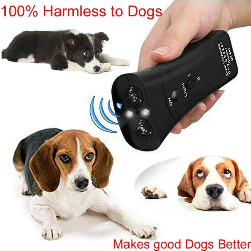 2 in 1 Ultrasonic Dog Training Device Anti-barking